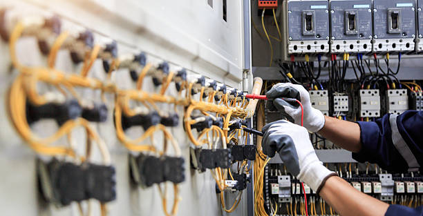Professional Electrician technician working in Lavon, TX